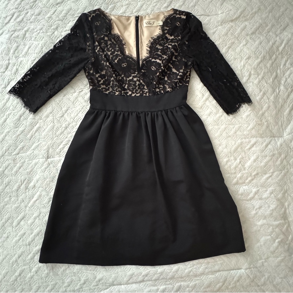 Eliza J Black Lace Detail Dress